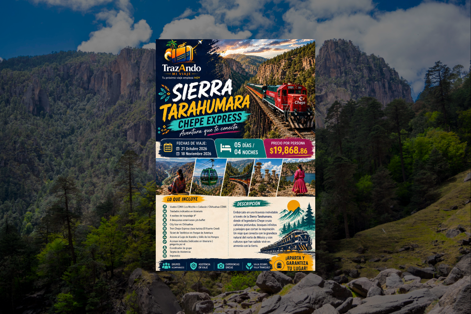 Circuito Sierra Tarahumara – Chepe Express (Aventura Completa)